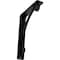 Ekena Millwork Legacy Wrought Iron Bracket, (Single center brace), Powder Coated Black 1 1/2"W x 5 1/2"D x 8"H BKTM01X05X08SLE - alternate 1